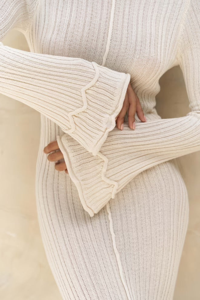 Matias Backless Long Knit Dress