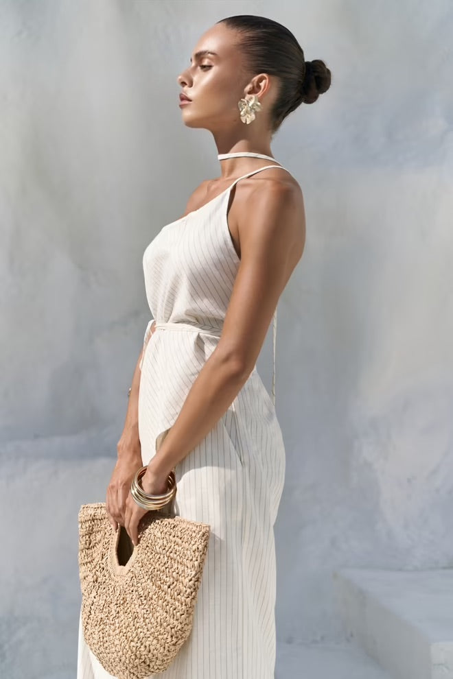 Behin Striped Short Pants Set