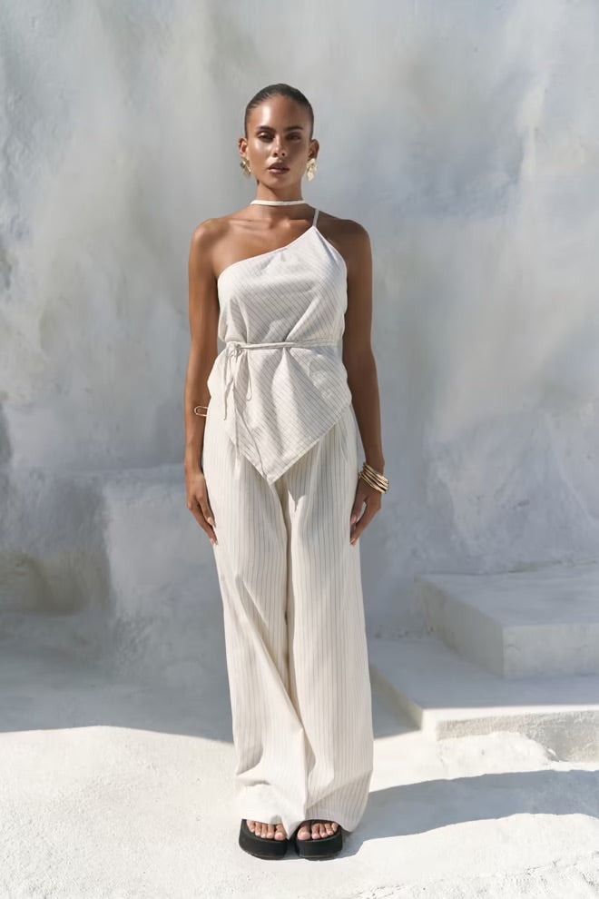 Behin Striped Short Pants Set