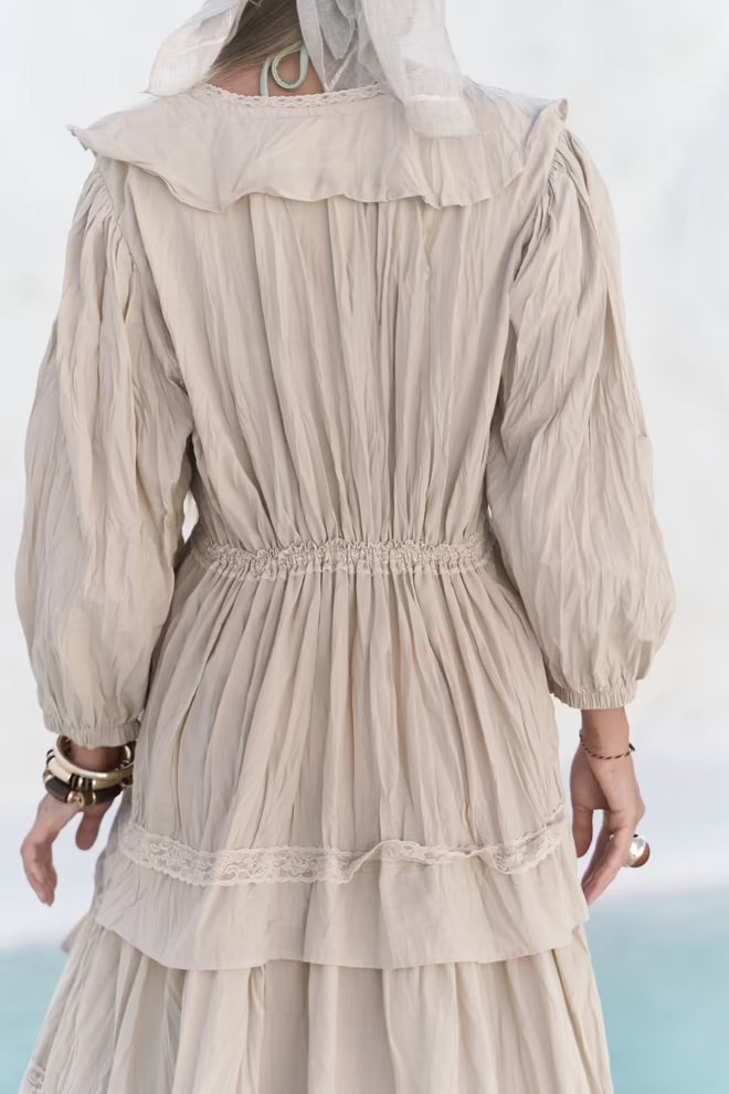 Trieste Long Dress with Lace Details