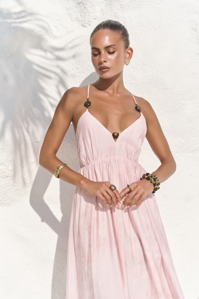 Aden Dress with Bead Detail