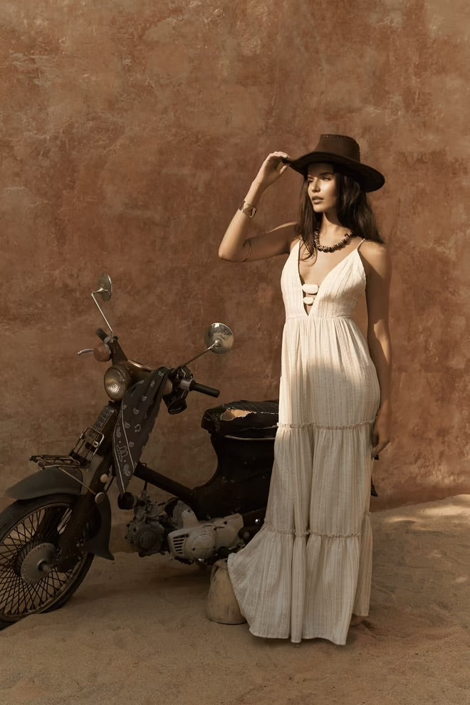 Ashman Dress with Bead Detail