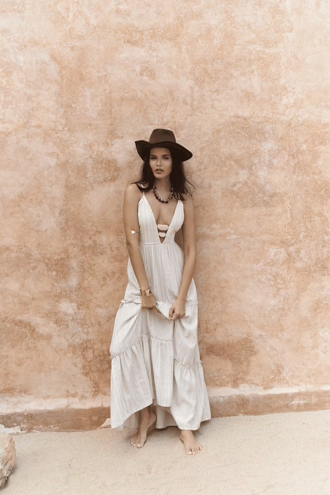 Ashman Dress with Bead Detail