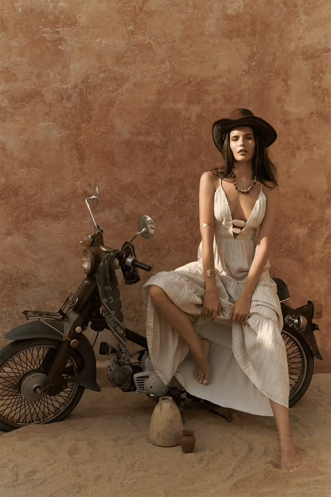 Ashman Dress with Bead Detail