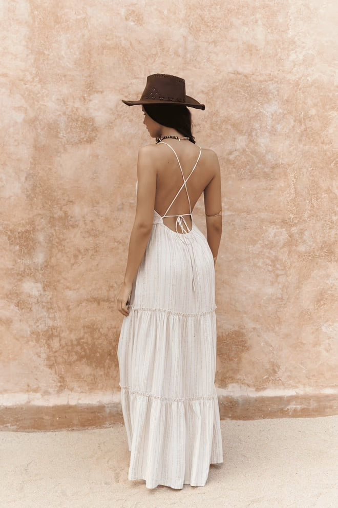 Ashman Dress with Bead Detail