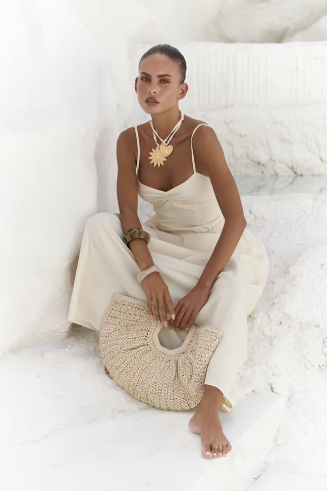 Hajar Long Dress with Straps