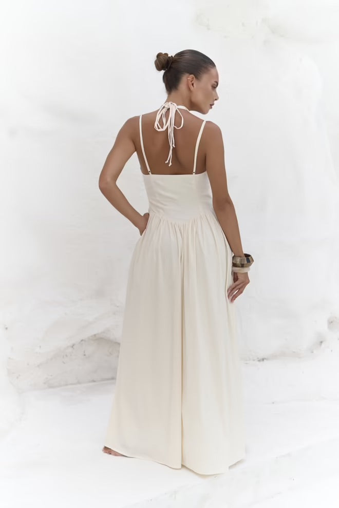 Hajar Long Dress with Straps