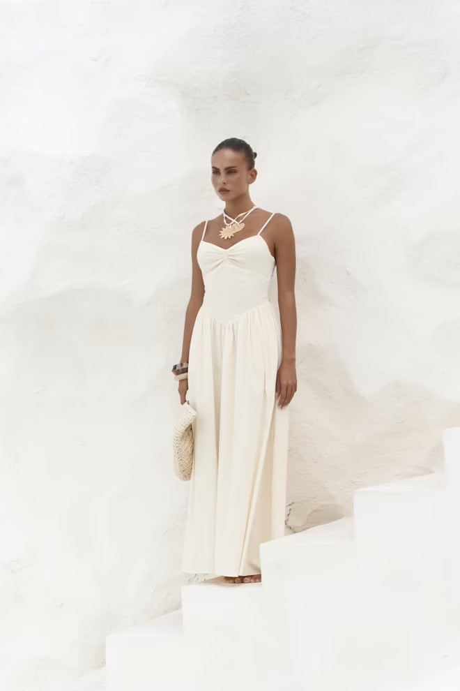 Hajar Long Dress with Straps