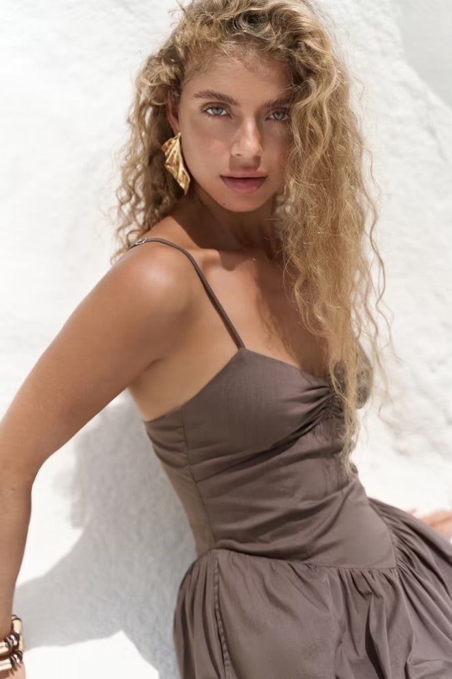 Hajar Long Dress with Straps