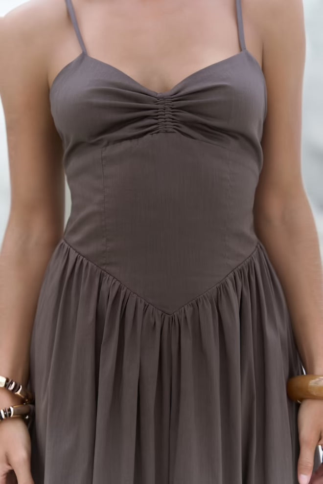 Hajar Long Dress with Straps