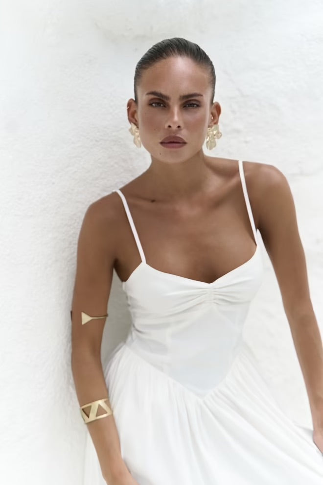 Hajar Long Dress with Straps