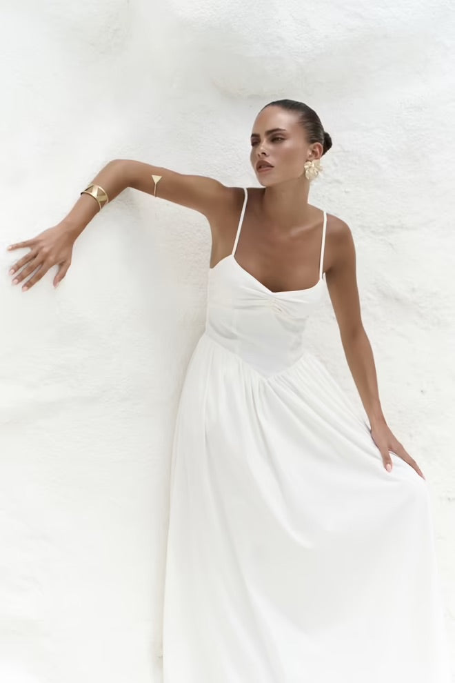 Hajar Long Dress with Straps