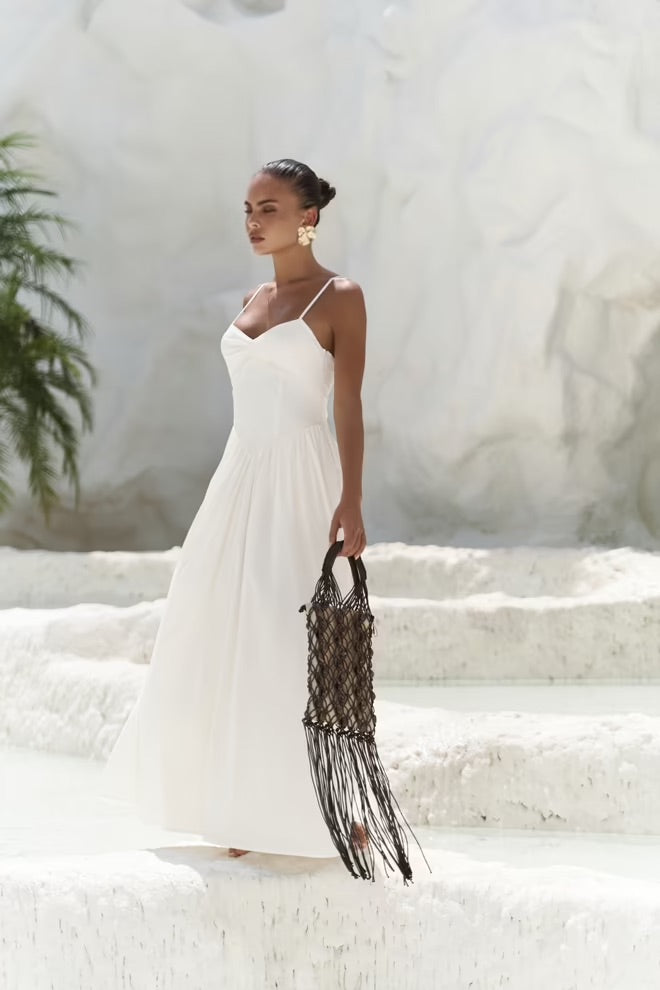 Hajar Long Dress with Straps