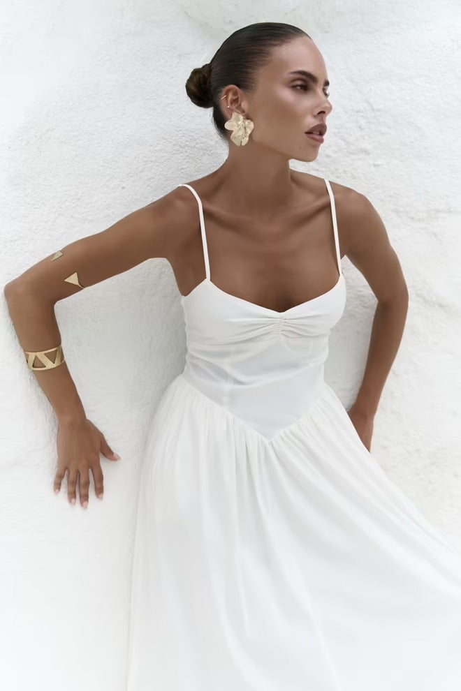 Hajar Long Dress with Straps